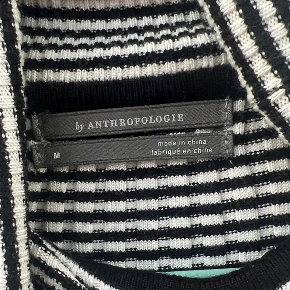 Anthropologie Monochrome Striped Turtleneck Sweater - Picture 2 of 4